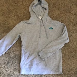 Gray north face sweatshirt